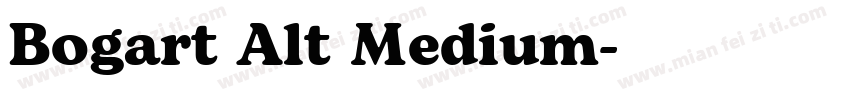 Bogart Alt Medium字体转换